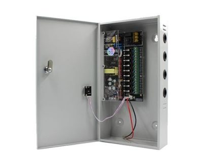 SURSA ALIMENTARE CCTV 12V 8A 9 IESIRI CU BACKUP STR1208-09CB